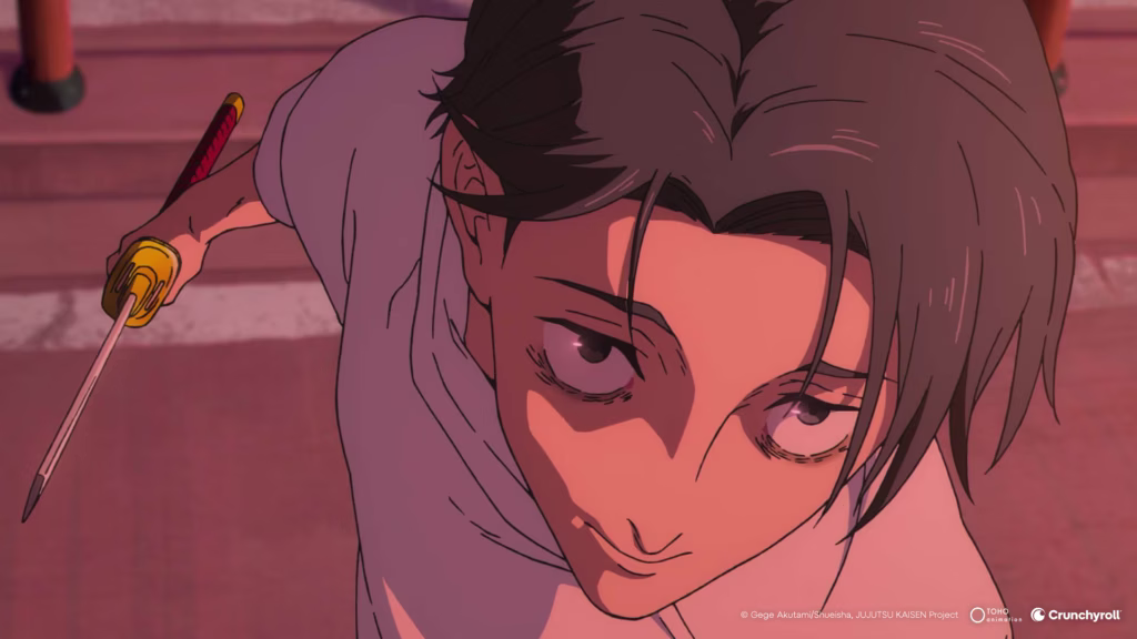 primer plano de Yuta jujutsu kaisen execution