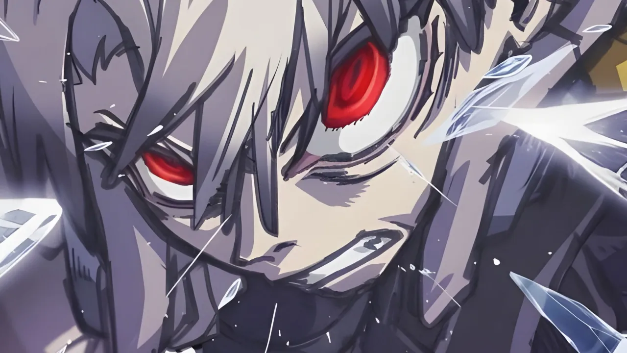 Rudo, el protagonista de Gachiakuta, activando su Jinki con una expresión desafiante en una imagen promocional de Studio Bones