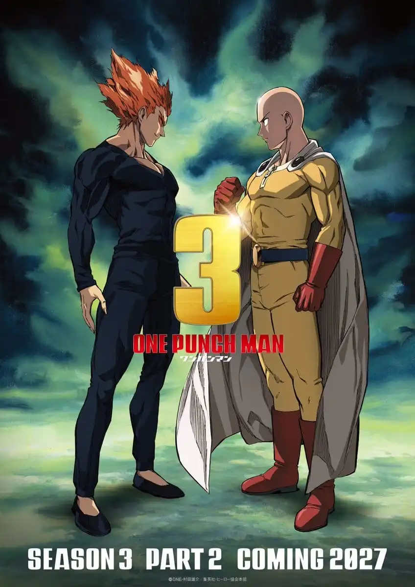 One-Punch Man Temporada 3 con Saitama y Garou enfrentados