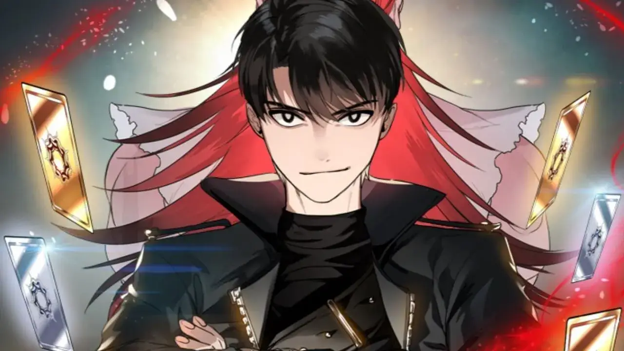 Ilustración del manhwa SSS-Class Suicide Hunter con el protagonista en un escenario de torre