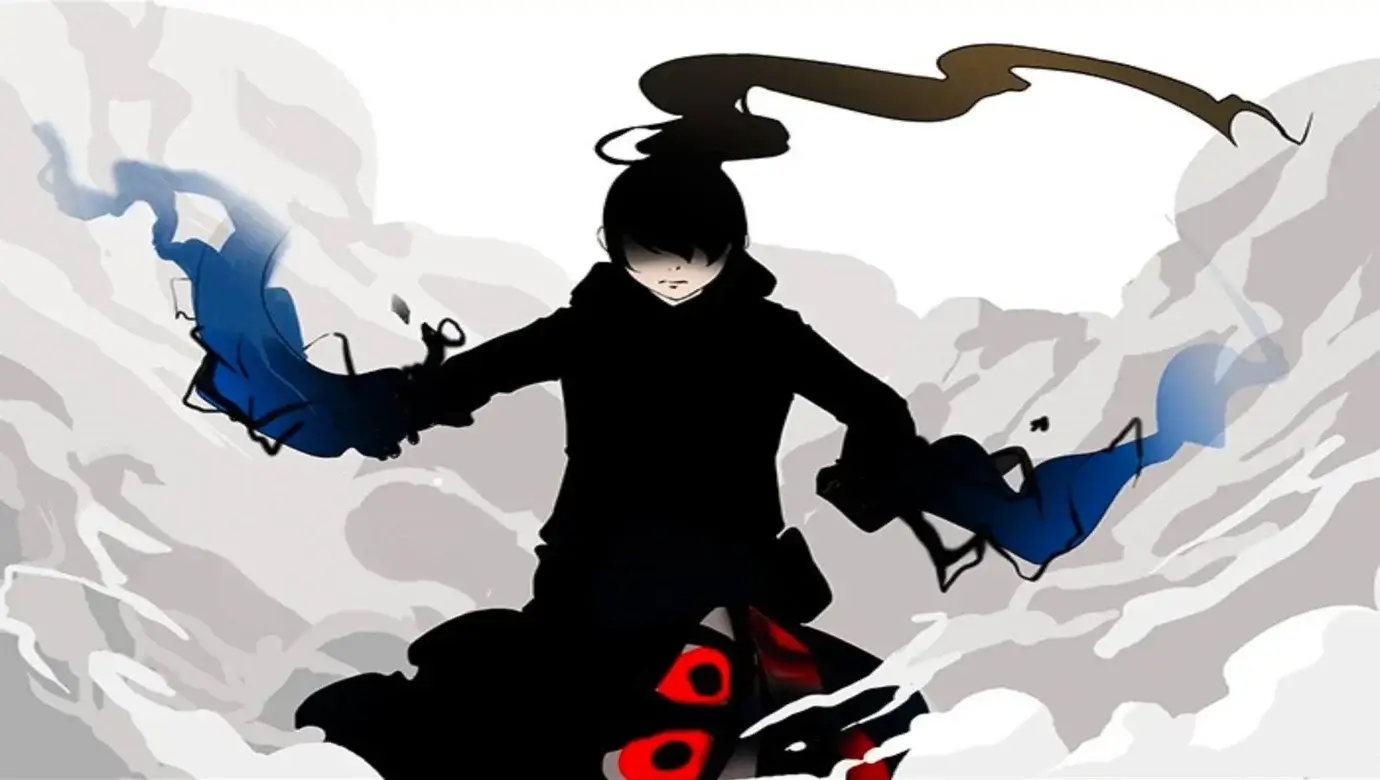 Bam en el manhwa de Tower of God usando Shinsu en una escena de combate