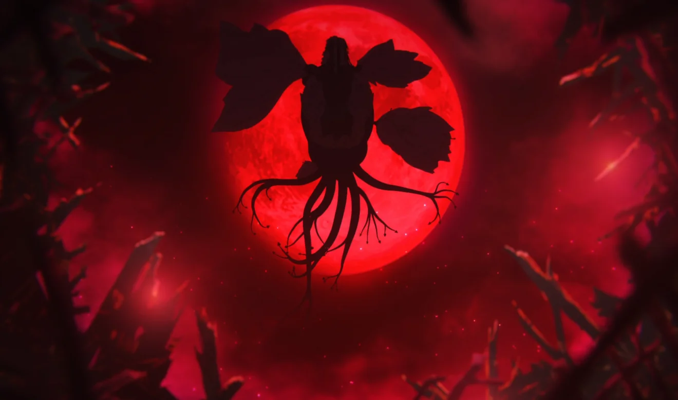 , Ju Fa y Tao Fa se fusionan en una monstruosidad botánica gigante conocida como Kishikai conjunto
