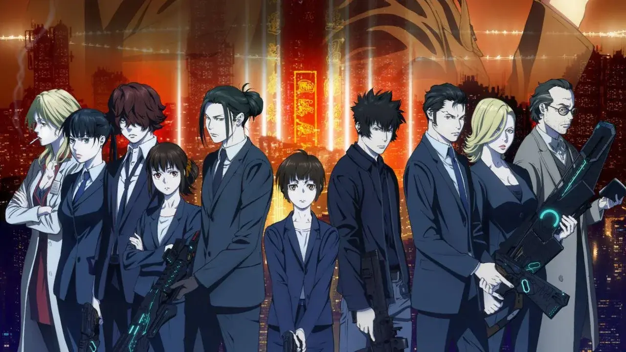 Elenco principal de Psycho-Pass, anime de distopía y vigilancia algorítmica del futuro