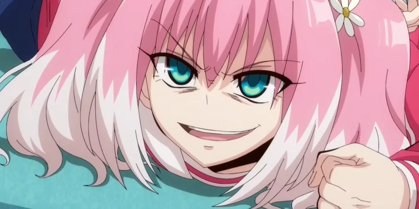 Nana Hiiragi sonriendo con expresión manipuladora en Talentless Nana