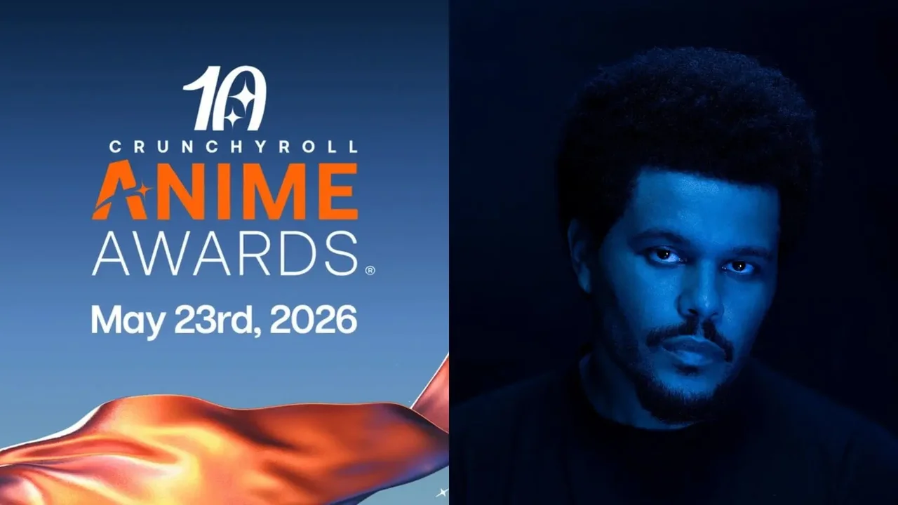 Imagen promocional de los Crunchyroll Anime Awards edición 10 aniversario, con fecha 23 de mayo de 2026