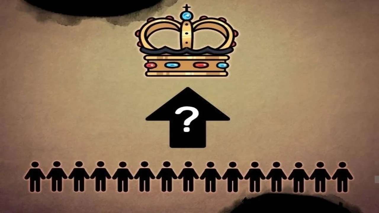 Diagrama explicando el sistema de Heirlooms y Placas Monárquicas en Tomb Raider King