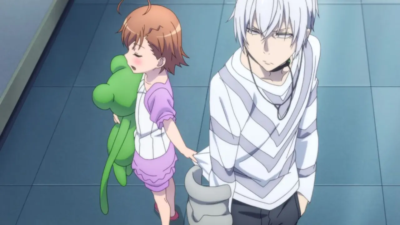 Accelerator y Last Order caminando juntos en Toaru Kagaku no Accelerator, spin-off de la franquicia Toaru