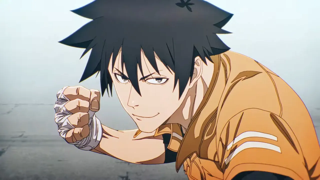 Protagonista masculino de Black Torch en posición de combate, anime estreno temporada verano 2026