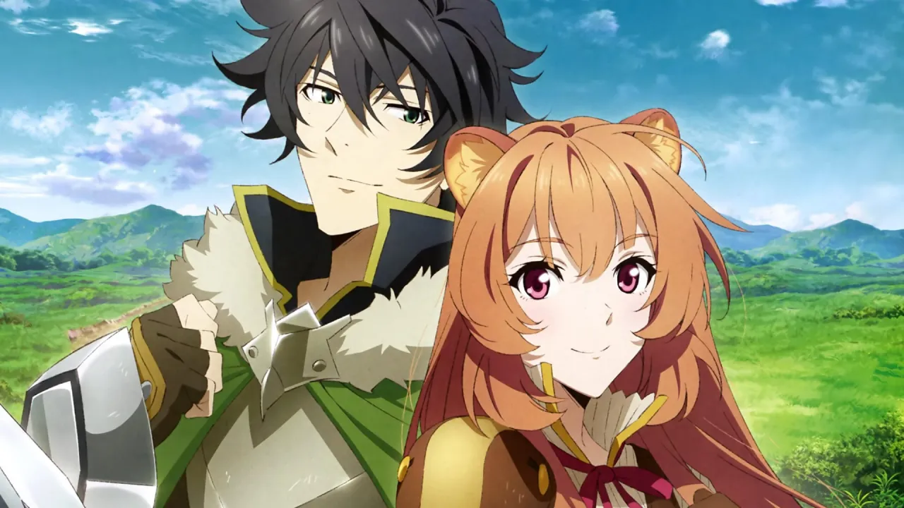 Naofumi y Raphtalia en The Rising of the Shield Hero