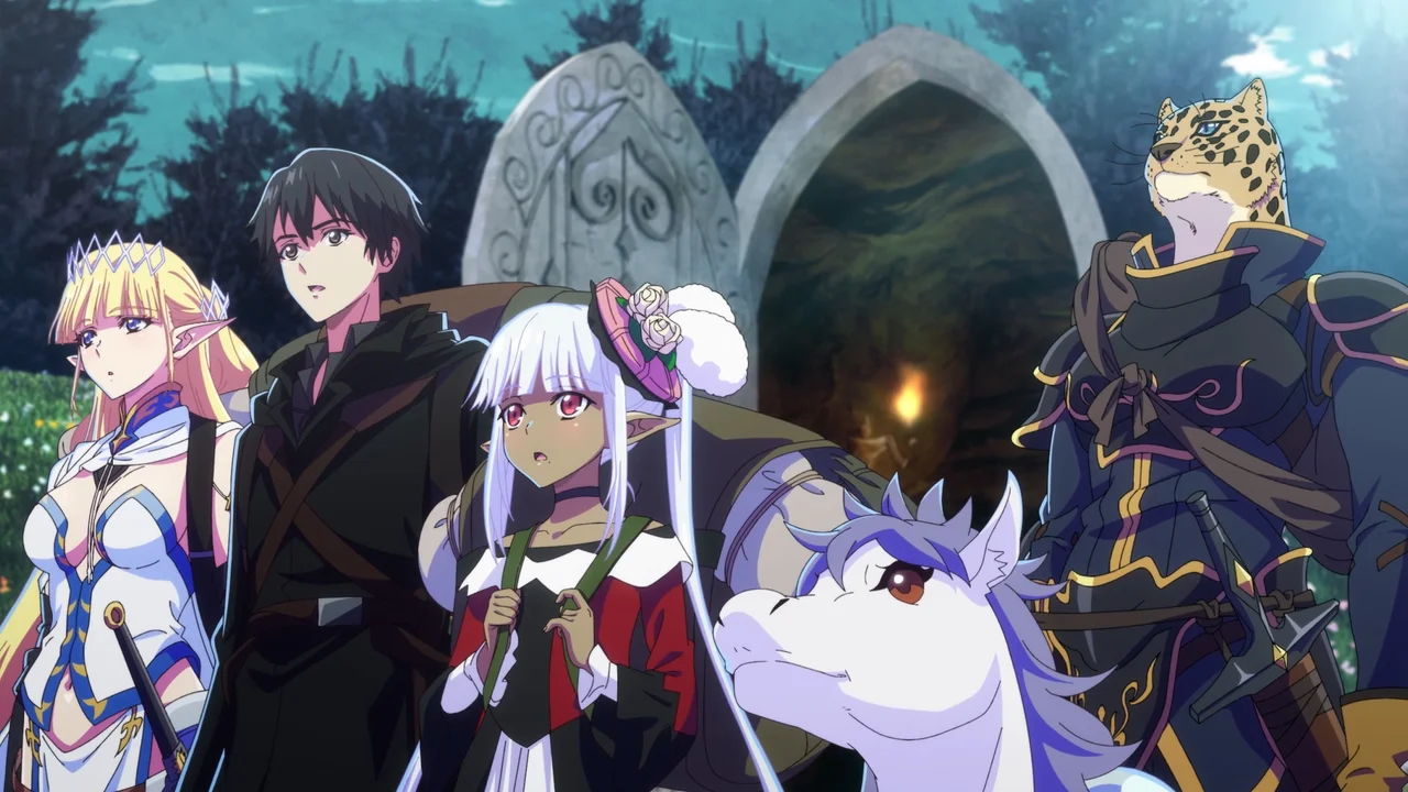 Grupo de personajes en Failure Frame, isekai de venganza con habilidades de estado alterado
