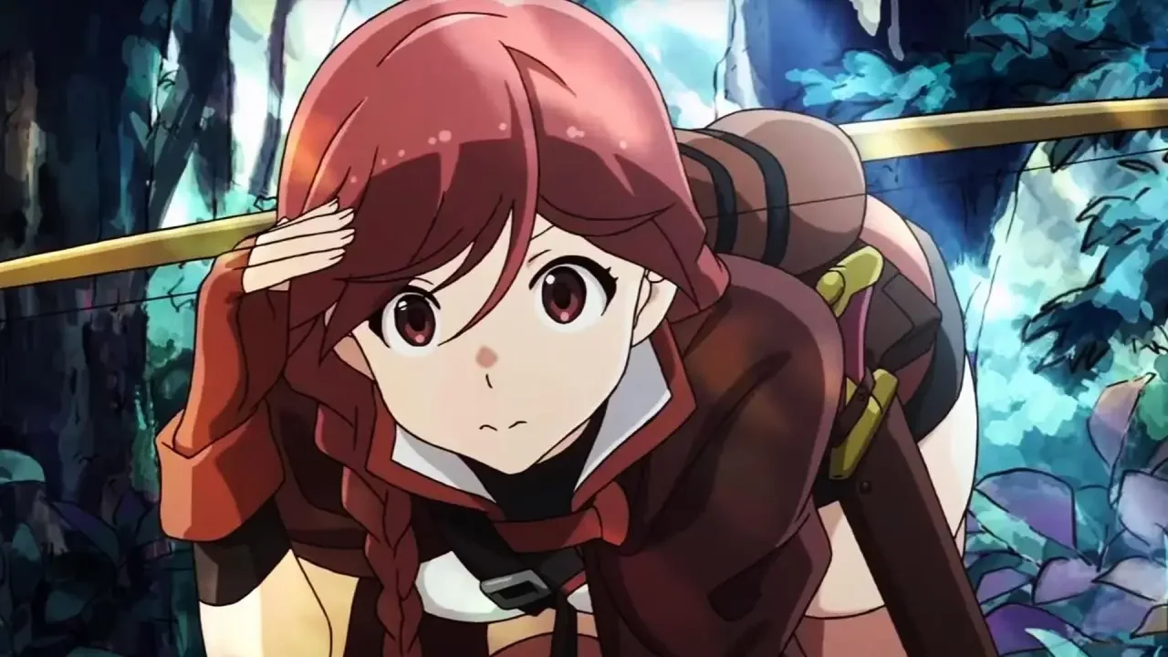 Personaje de Grimgar of Fantasy and Ash en un entorno de acuarela