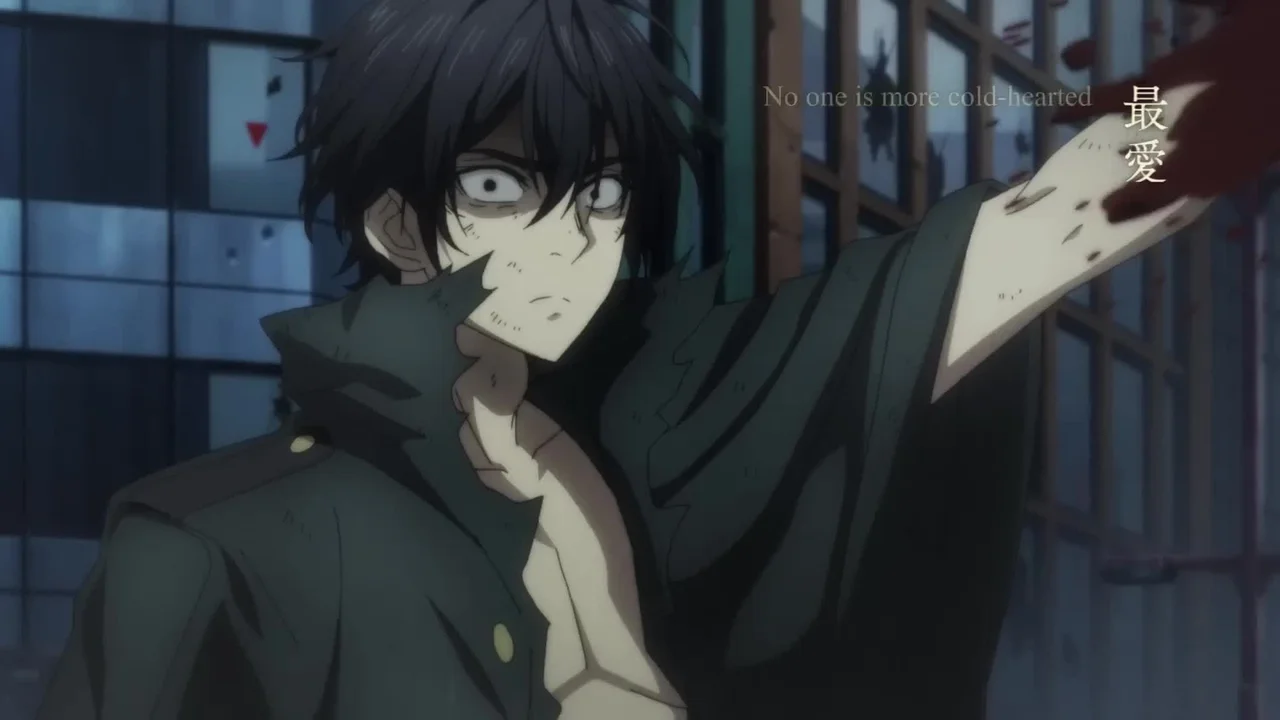 Adonis en The Kingdoms of Ruin, anime donde el protagonista se convierte en el villano