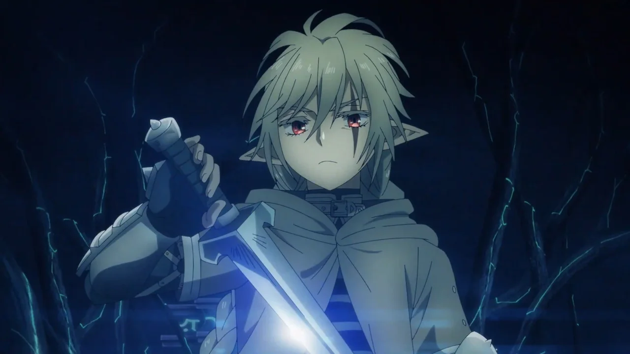 Köinzell empuñando las espadas negras en Übel Blatt, anime de venganza medieval y fantasía oscura