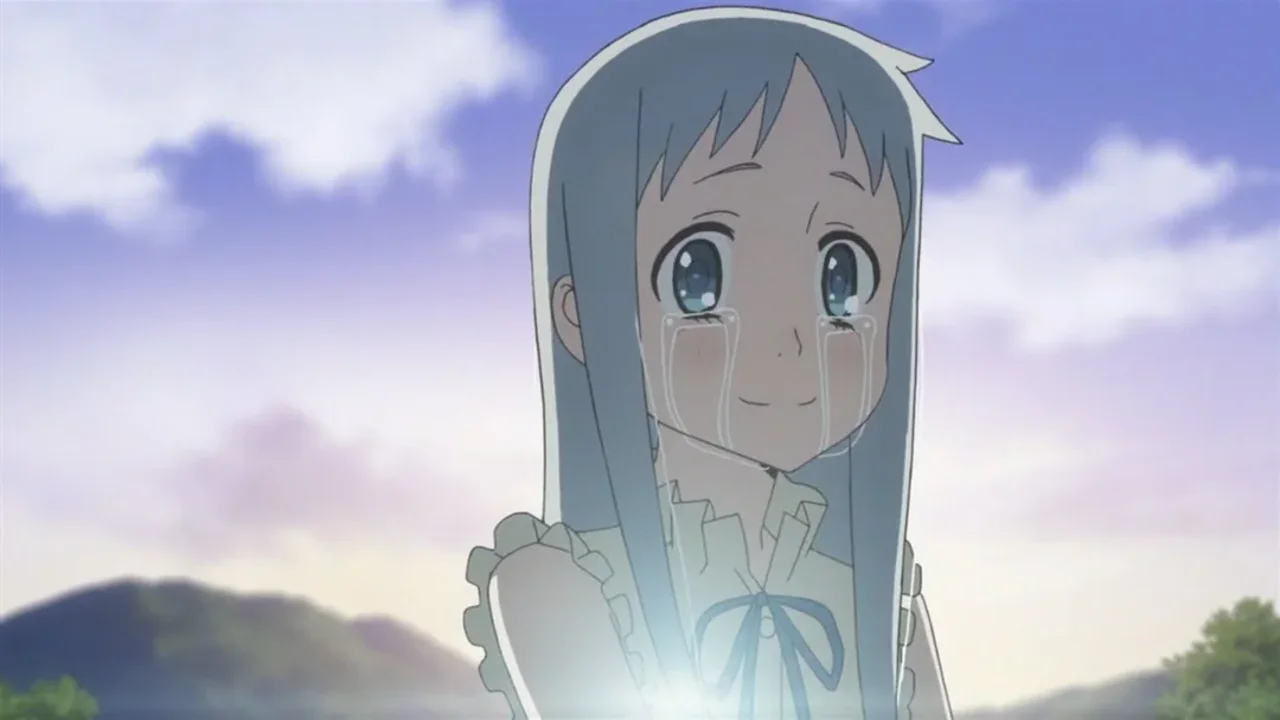 Personaje de anime llorando, imagen representativa de las películas de anime tristes