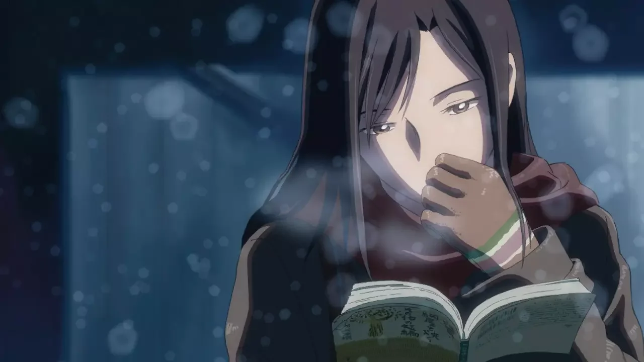 Escena de 5 centímetros por segundo, película de anime triste de Makoto Shinkai