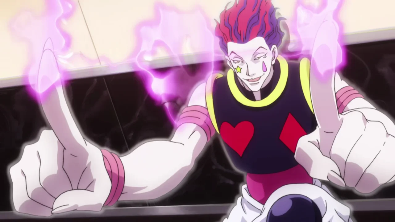 Hisoka usando la Goma Bungee, uno de los poderes más peligrosos de Hunter x Hunter