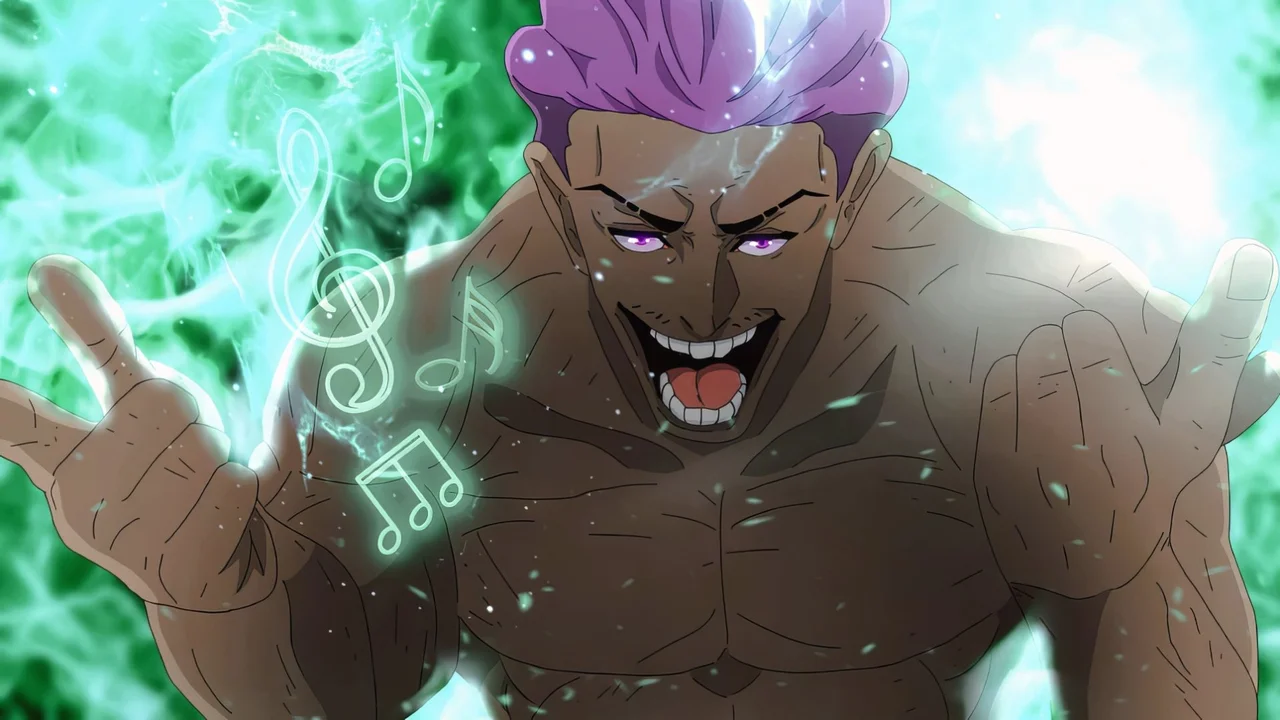 Hakari activando su técnica maldita del Pachinko en Jujutsu Kaisen