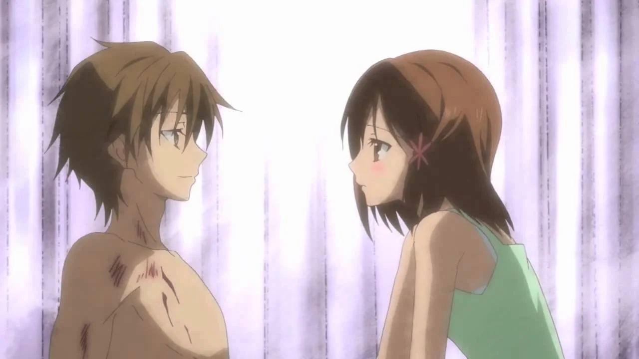 Protagonistas de Pupa, el anime más censurado de la televisión japonesa