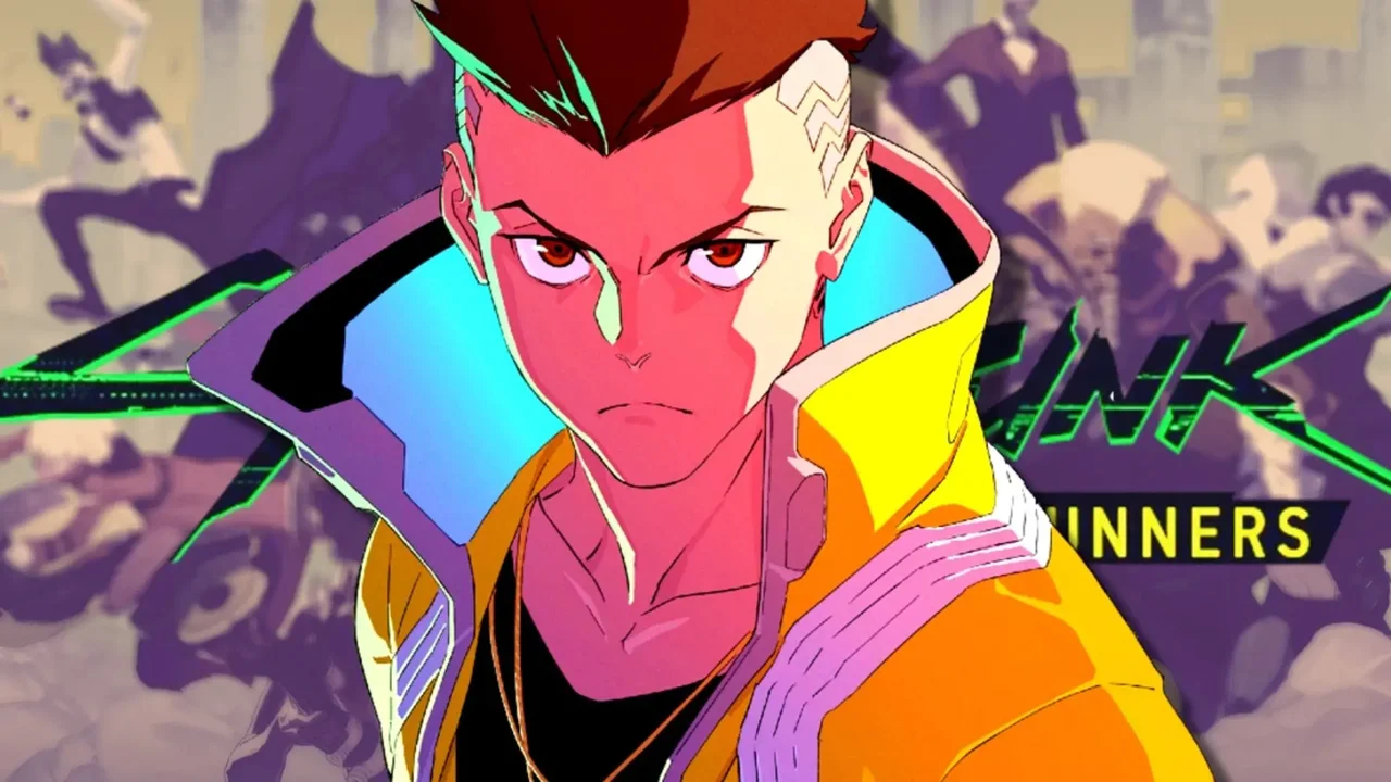 David Martínez con su icónica chaqueta amarilla en Cyberpunk Edgerunners