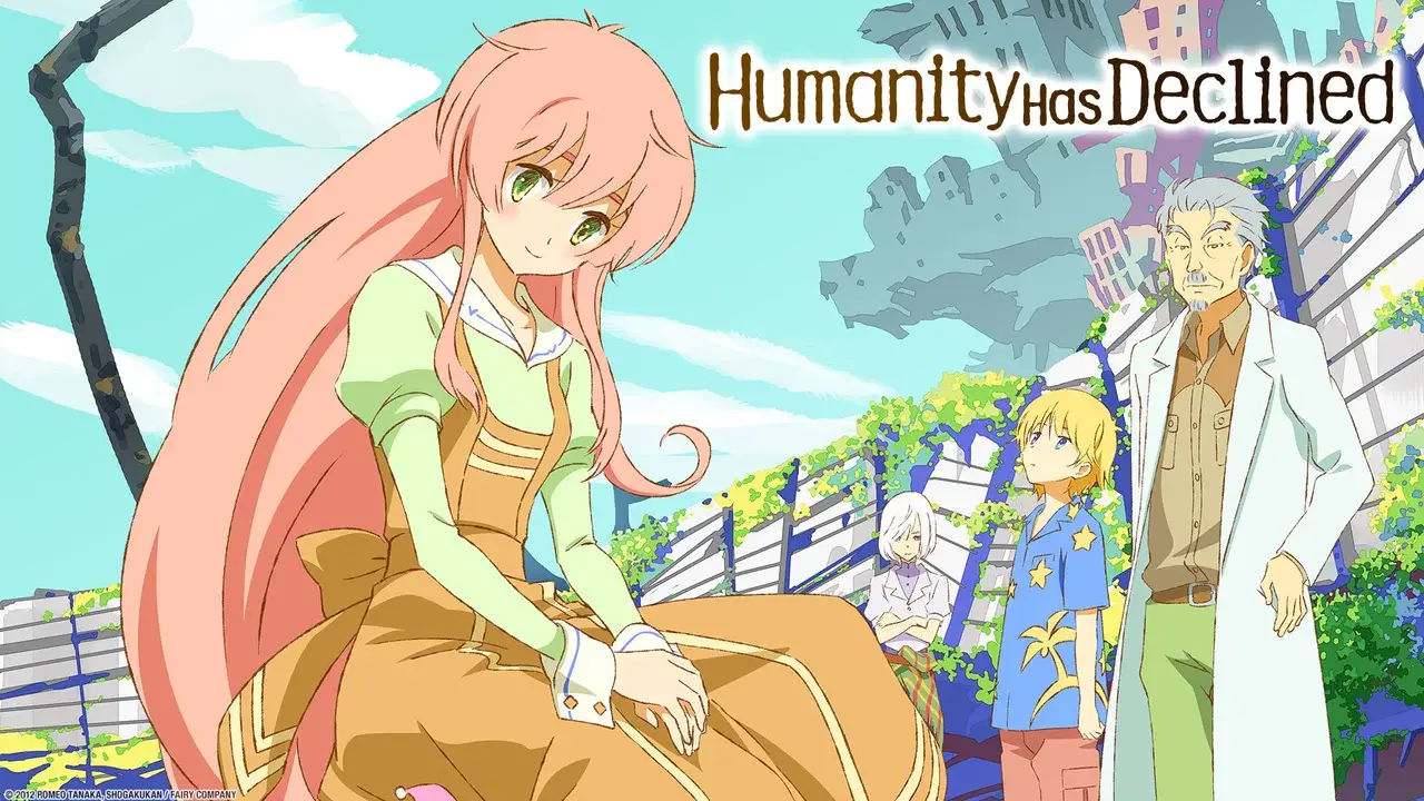 La Mediadora y su abuelo en el anime post-apocalíptico de cocina y crítica social Jinrui wa Suitai Shimashita