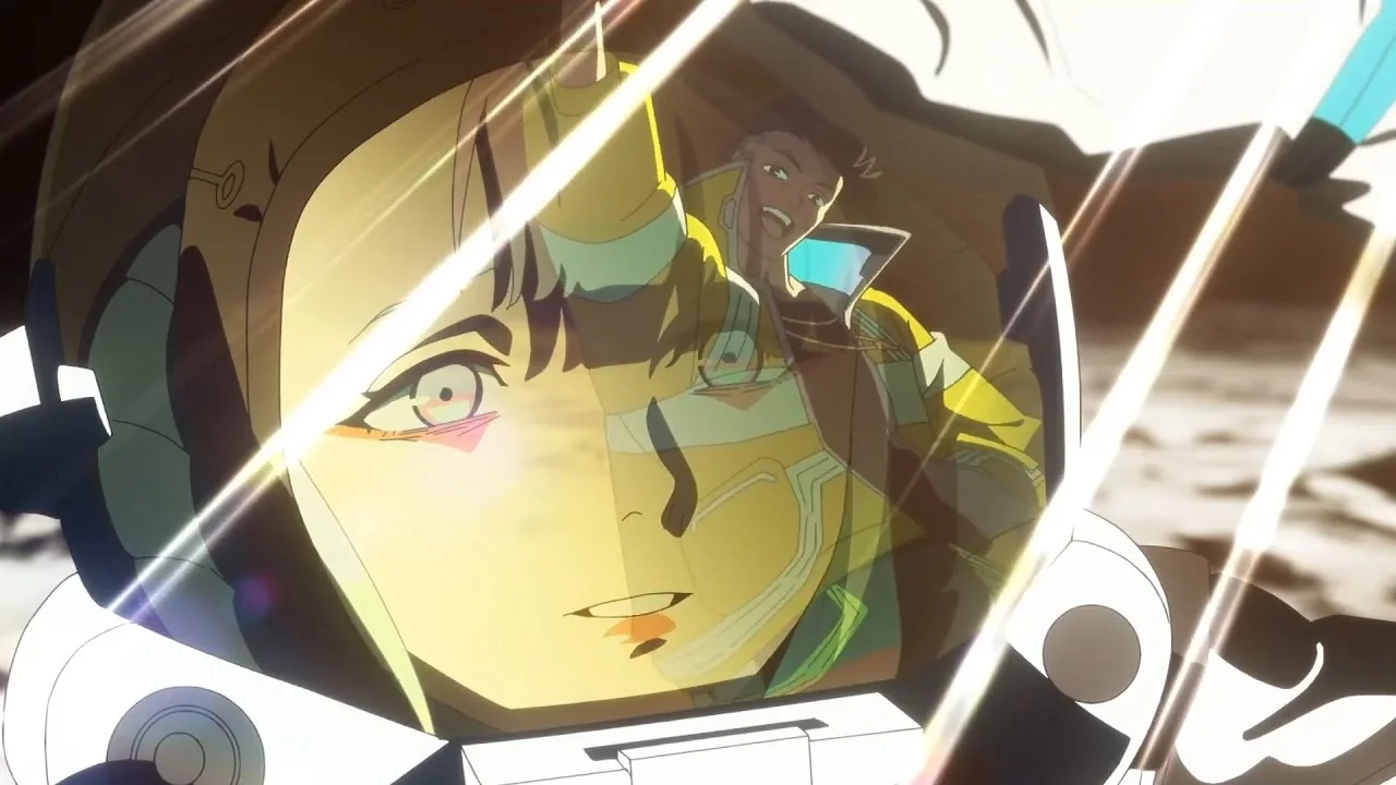 Lucy en la luna en la escena final de Cyberpunk Edgerunners