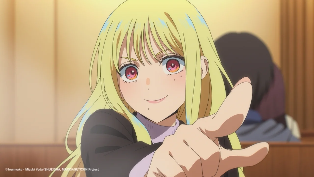 Kinosaki sonriendo y extendiendo la mano en Marriagetoxin