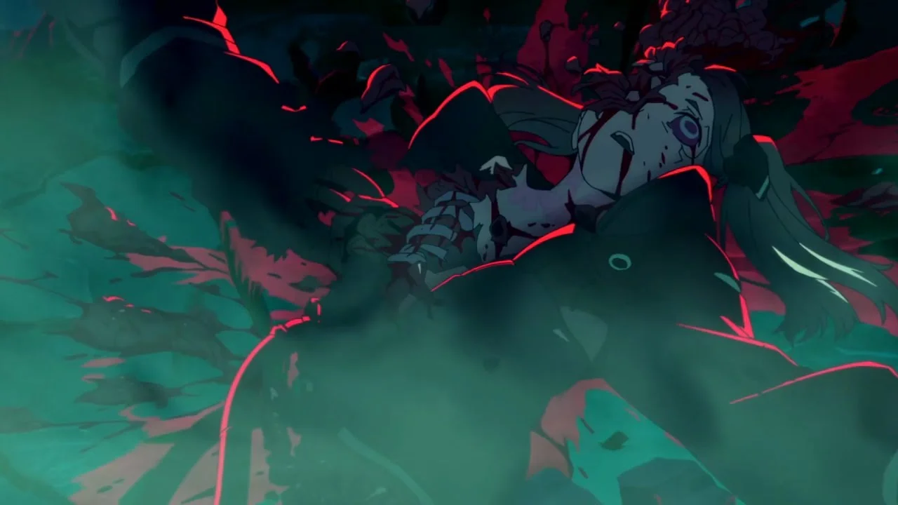 Muerte de Rebecca en el final de Cyberpunk Edgerunners