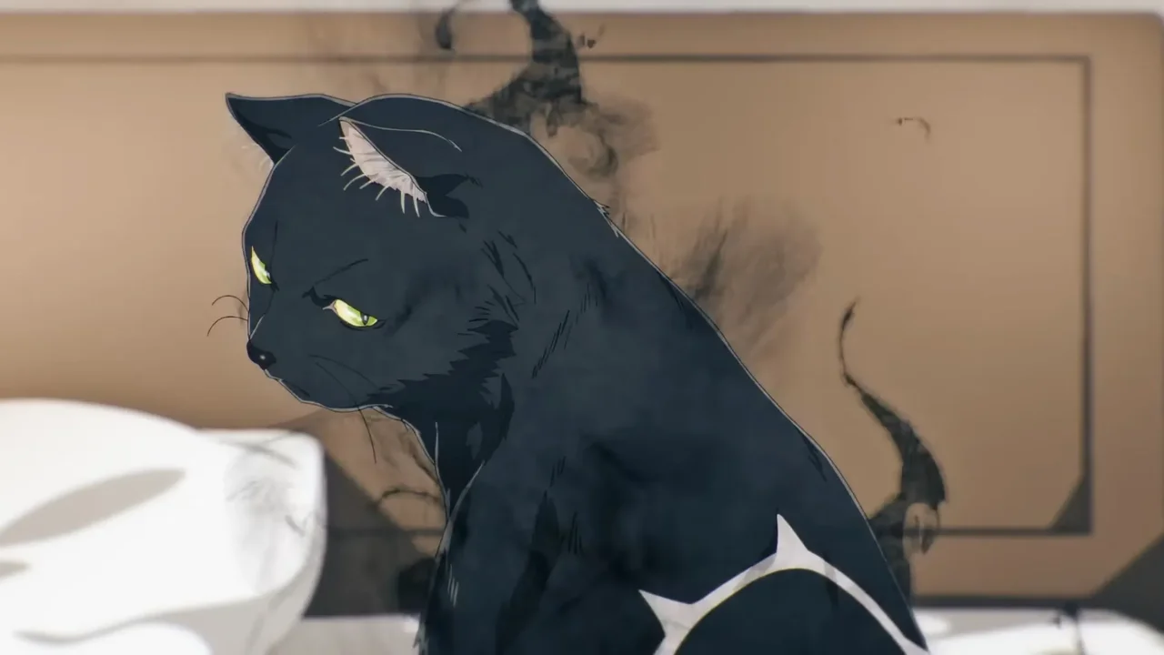 Rago el mononoke más poderoso de Black Torch en su forma de gato negro