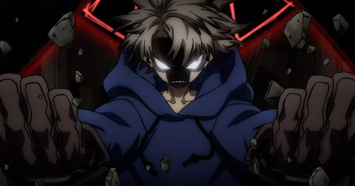 Rudo Surebrec en modo berserker durante un combate en El Abismo de Gachiakuta