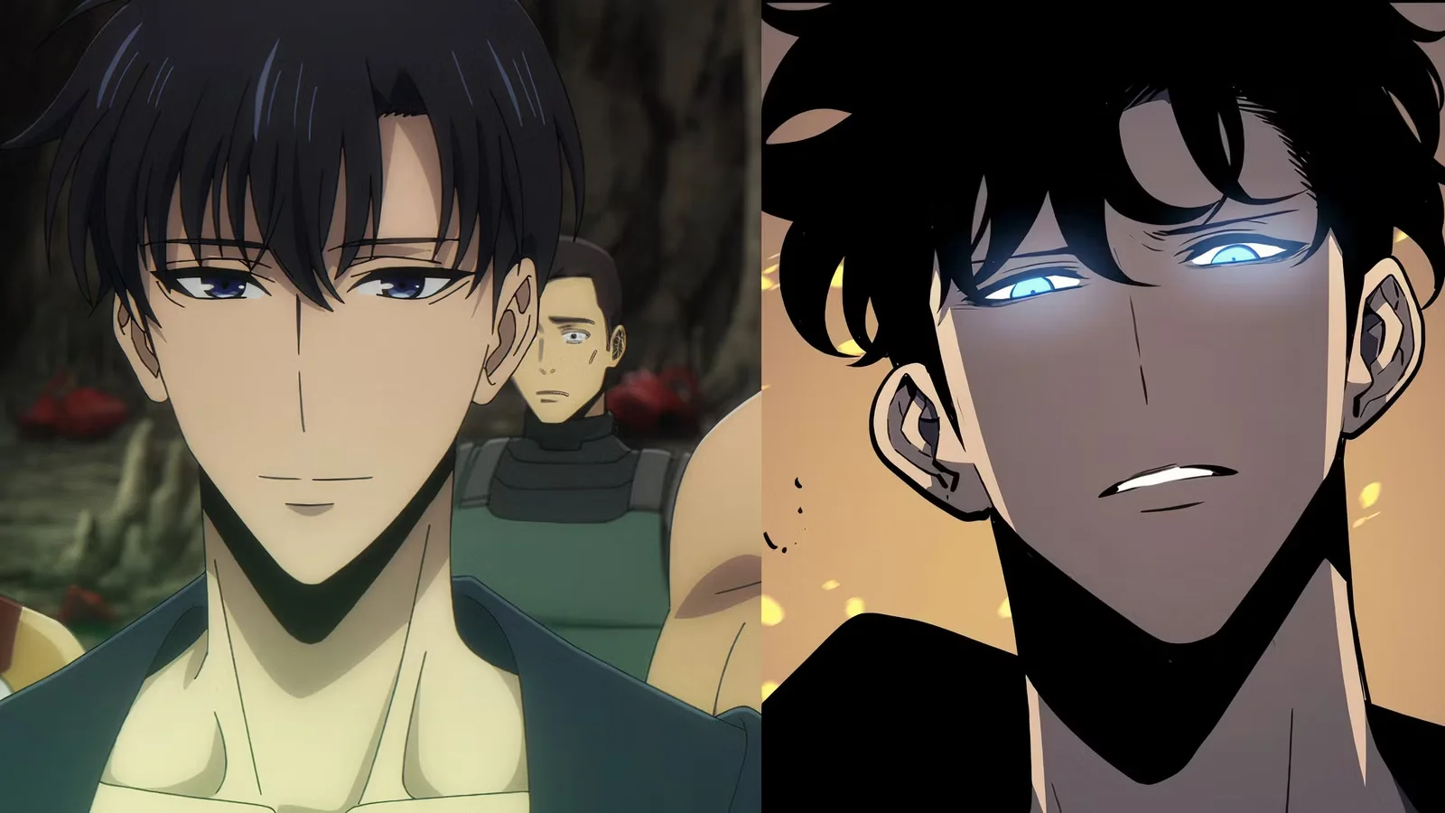 Jinwoo en el anime vs el manhwa de Solo Leveling: comparativa del diseño del personaje