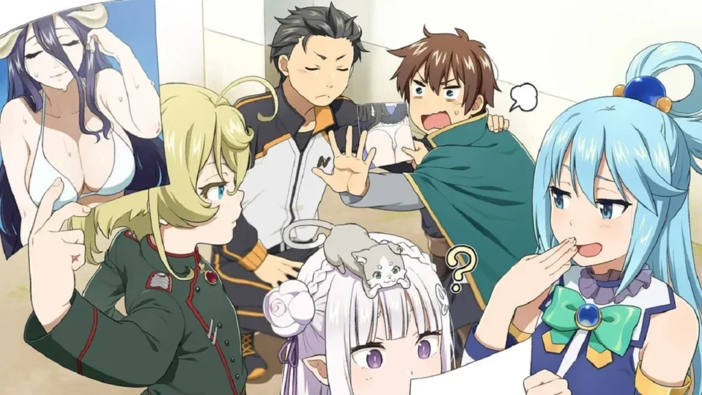 Kazuma Satou de KonoSuba, Subaru Natsuki de Re:ZERO y Tanya Degurechaff, protagonistas de los mejores anime Isekai