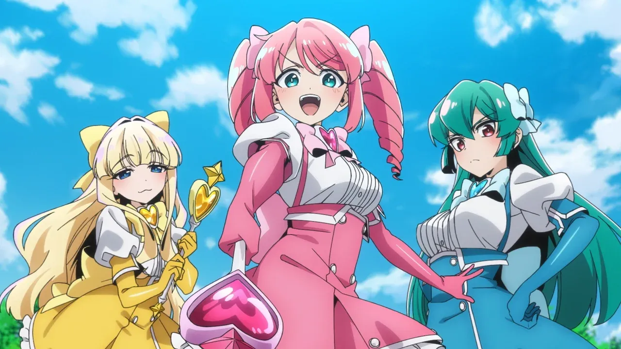 Magia Pink, Magia Azure y Magia Sulfur de Mahou Shoujo ni Akogarete, ejemplo moderno del género Mahou Shoujo