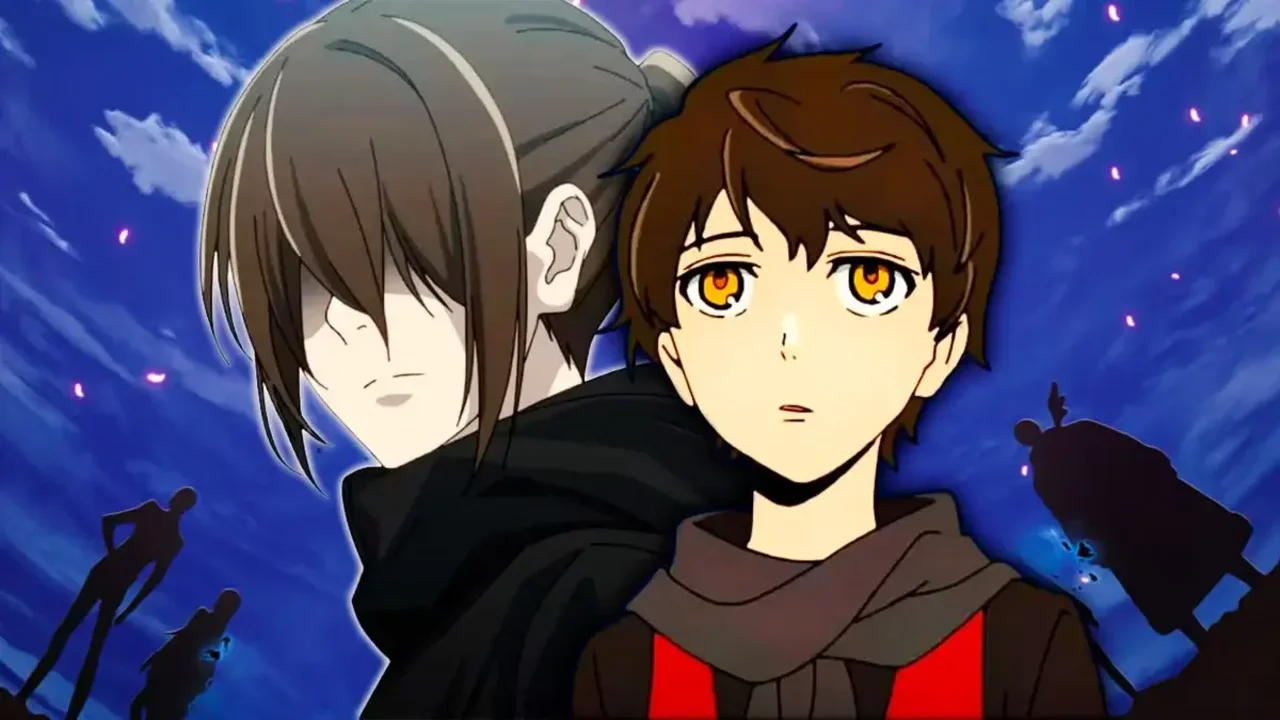 Baam y Jyu Viole Grace frente a frente bajo el cielo nocturno en Tower of God temporada 2
