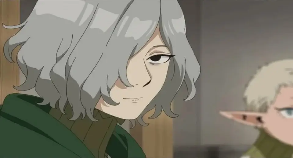 Mithrun, capitán de los Canarios, en un primer plano de Dungeon Meshi
